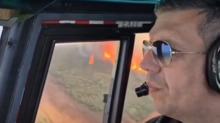 Helikopter MUP-a Srbije pomaže u gašenju požara u oblasti Leone u Španiji