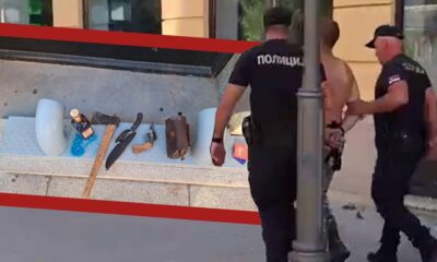 Policija u Kragujevcu privela muškarca sa hladnim oružjem blizu skupa – incident u Kragujevcu