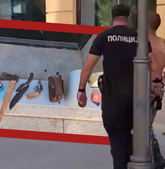 Policija u Kragujevcu privela muškarca sa hladnim oružjem blizu skupa – incident u Kragujevcu