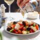 salad, greek salad, feta, food, plate, tomato, healthy, vegetables, olives, vegetarian, cheese, mediterranean, salad, salad, salad, salad, salad, greek salad