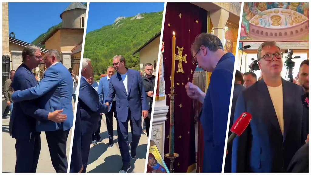 Predsednik Vučić posetio manastir Rmanj i najavio dalja ulaganja