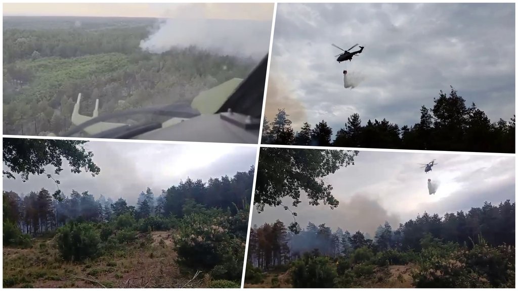 Požar u Deliblatskoj peščari zahvatio više od 300 hektara, angažovani helikopteri
