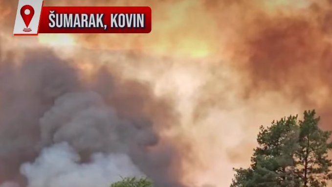Požar u Deliblatskoj peščari: Vatrogasci na terenu, stanje se prati