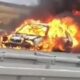 Vozilo izgorelo na auto-putu ka Nišu: Plamen zahvatio i travu pored puta – požar na auto-putu ka Nišu