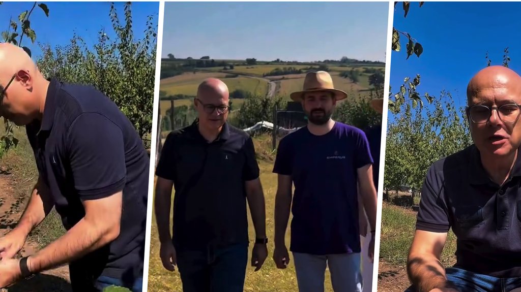 Miloš Vučević učestvovao u berbi šljiva u Rači i pohvalio domaću šljivovicu – Vučević u Rači