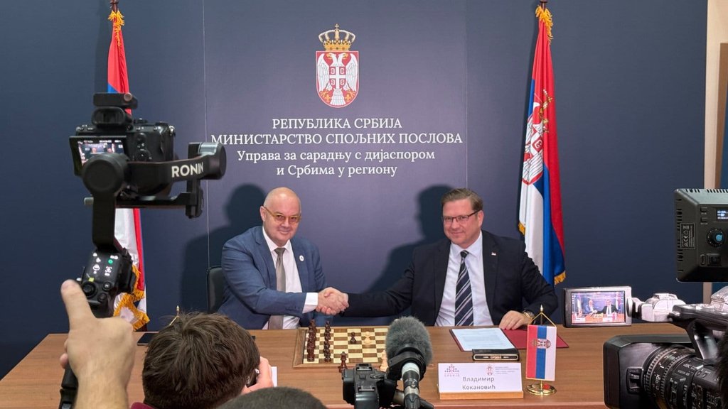 Šahovski savez Srbije i Uprava za dijasporu potpisali protokol o saradnji – protokol o saradnji Šahovskog saveza Srbije