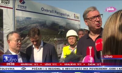 Predsednik Vučić i ambasador Li Ming obilaze radove na Ekspo gradilištu u Surčinu – Ekspo gradilište u Surčinu