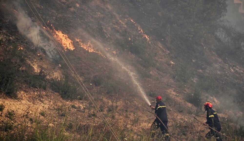 Požar zahvatio Sutomore, gust dim prekrio letovalište, vatra blizu kuća – požar u Sutomoru
