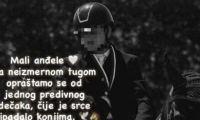 Klub se emotivno oprostio od dečaka poginulog u padu konja: Tuga u Kovilovu – pad konja u Kovilovu