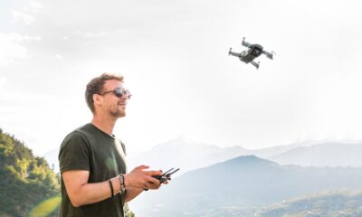 drone, man, drone pilot, copter, quadrocopter, remotely controlled, flying camera, flying object, young man, hobby, photographer, aerial photographs, mountains, nature, aerial photography, drone, drone, drone, drone, drone