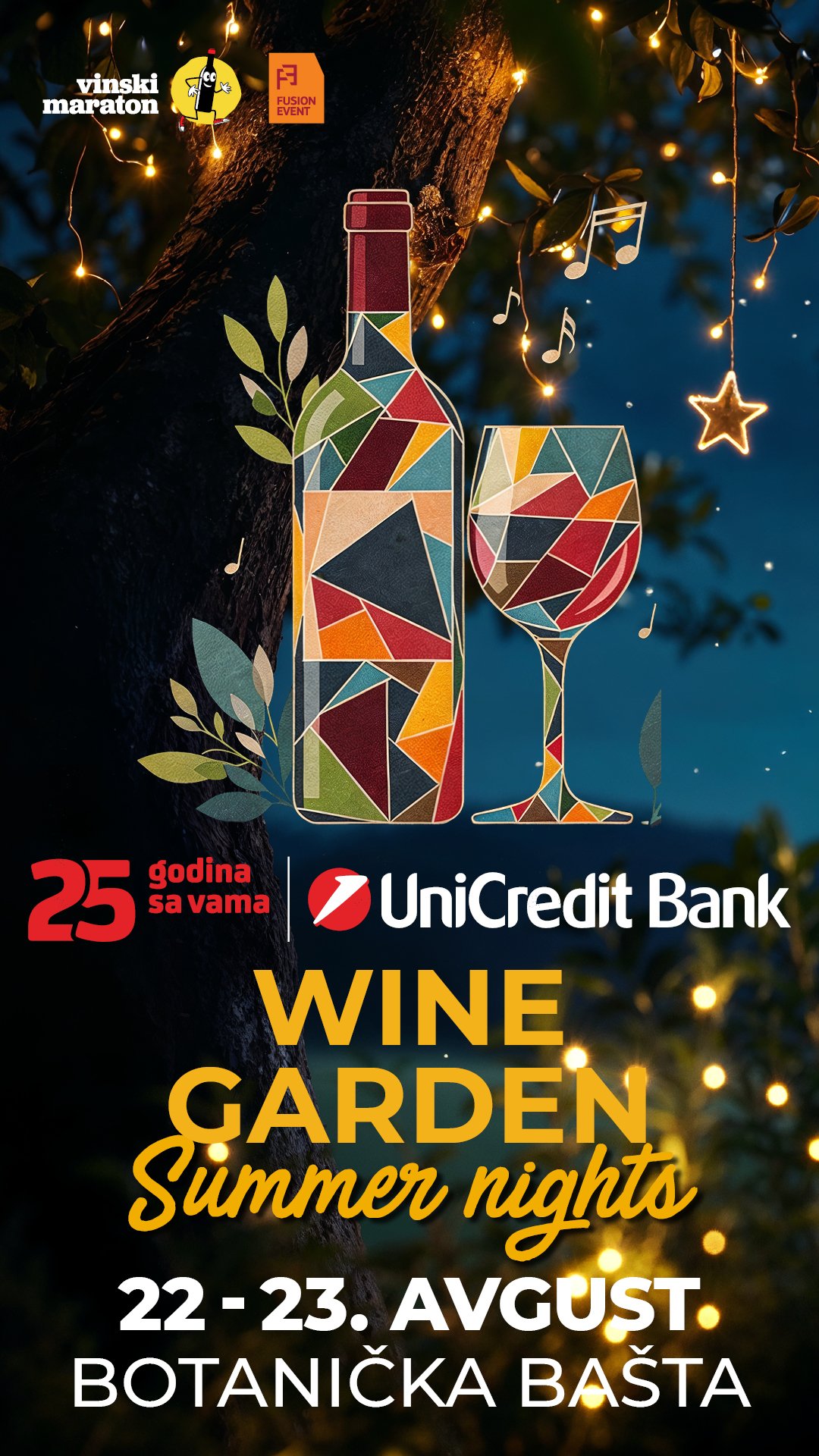 Letnje večeri uz Wine Garden u Botaničkoj bašti 22. i 23. avgusta – Wine Garden Summer Nights