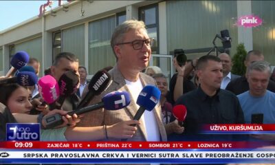 Predsednik Vučić započeo obilazak Topličkog okruga i razgovara sa građanima