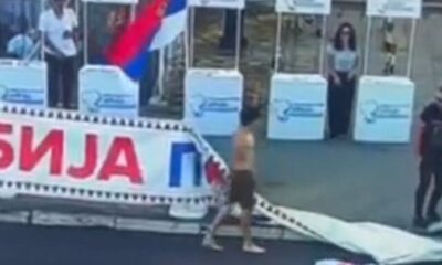 Prekršajna prijava za blokadu štanda SNS u Kragujevcu: Detalji incidenta – incident na štandu SNS
