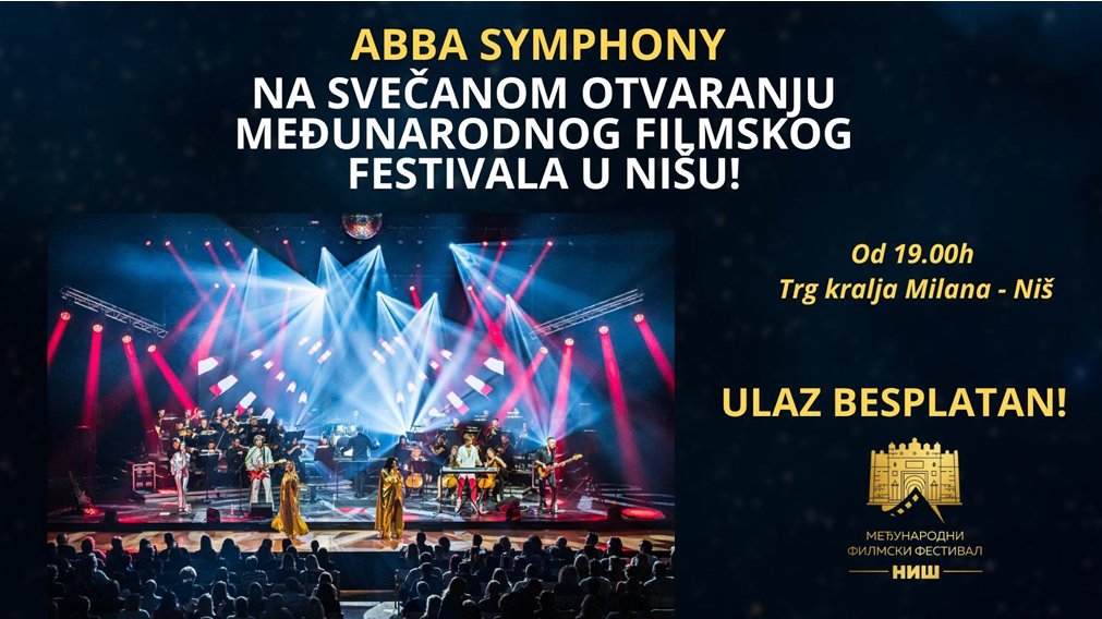ABBA Symphony otvara Međunarodni filmski festival Niš: Koncert na Trgu kralja Milana donosi hitove – ABBA Symphony na otvaranju