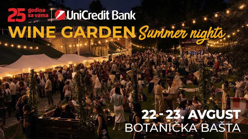 Wine Garden Summer Nights u Botaničkoj bašti: Magične večeri uz vino i muziku