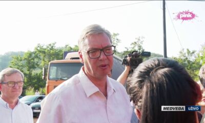 Predsednik Vučić obišao Medveđu i razgovarao sa okupljenim građanima – poseta Medveđi