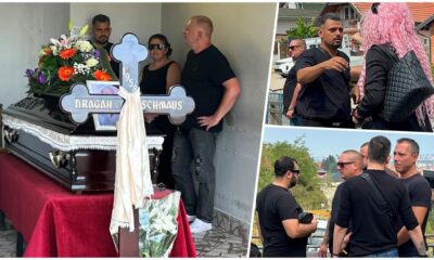 PODRŠKA KOJA SE PAMTI NA SREMČIČKOM GROBLJU: Bora Santana ispratio oca Dragana, bivši cimer uz njega (FOTO) – napad tuge u Sremčici