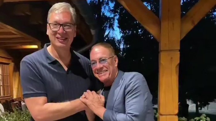 Aleksandar Vučić ugostio Žan Kloda Van Dama tokom posete Beogradu