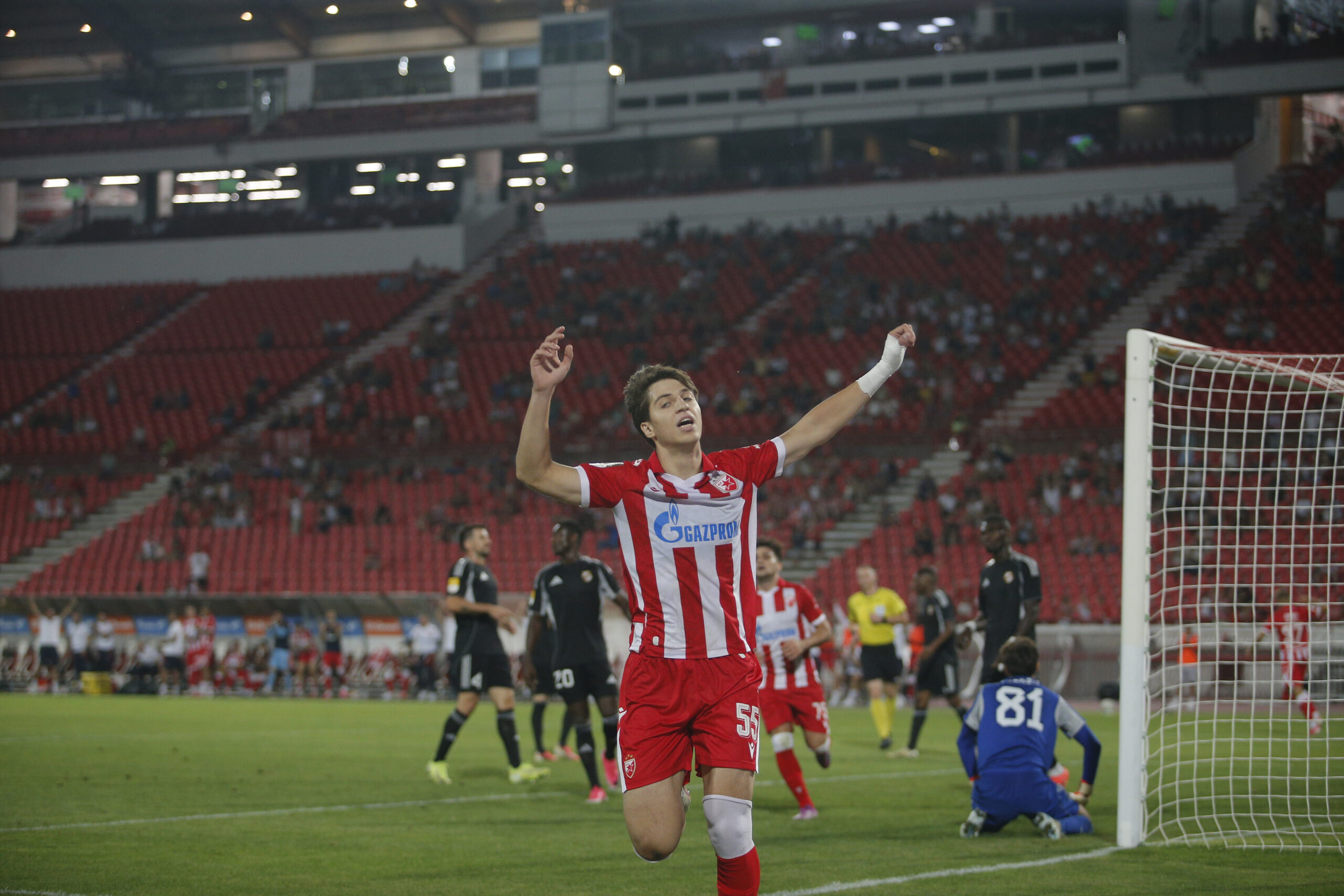 Dimitrije Šarić proslavio gol kao Zvezdina legenda: Delije podsetio na istorijski trenutak – Dimitrije Šarić Crvena zvezda gol