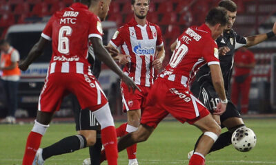 The match of the 6th round of the Mozzart Super League of Serbia between FK Crvena zvezda and FK Cukaricki was played at the Rajko Mitic stadium. Utakmica 6. kola Mozzart Super lige Srbije izmedju FK Crvena zvezda i FK Cukaricki odigrana je na stadionu Rajko Mitic.