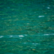 Calm emerald water surface with gentle ripples creating a soothing texture