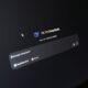Close-up of a laptop displaying an AI interface with a chatbot prompt in dark mode.
