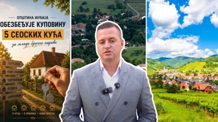 Opština Inđija dodeljuje 7,5 miliona dinara za kupovinu kuća na selu – podrška mladima za kupovinu kuće na selu