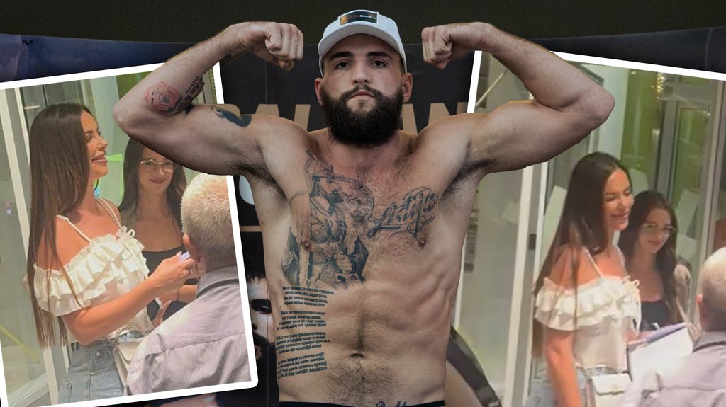 SVE OČI SU BILE NA NJOJ: Bogdana Ražnatović stigla među prvima na meč podrške suprugu Veljku (FOTO) – Balkan Boxing 11