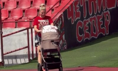 NEŽNI TRENUTAK NA TRIBINAMA MARAKANE: Dea Đurđević sa ćerkicom Iris uživala na stadionu, dirljive fotografije privukle pažnju (FOTO)