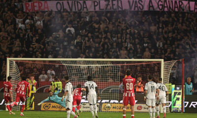 The match of the eight round of the Mozzart Super League of Serbia, the 180th eternal derby between FK Crvena zvezda and FK Partizan was played at the Rajko Mitic stadium. Utakmica osmog kola Mozzart Super lige Srbije, 180. veciti derbi izmedju FK Crvena zvezda i FK Partizan odigrana je na stadion Rajko Mitic.
