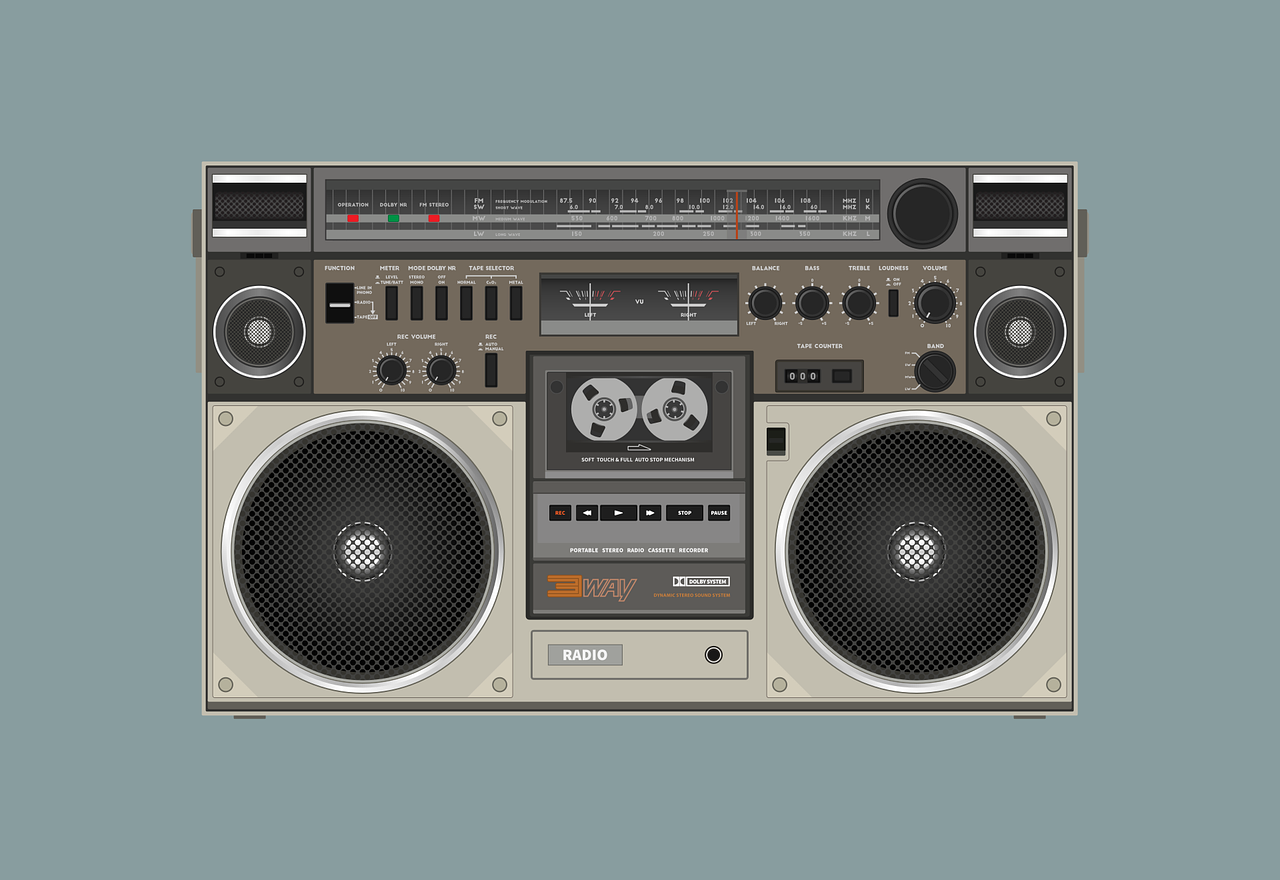 radio cassette, speaker, sound, audio, music, microphone, song, hitachi, recorder, vintage, radio, cassette