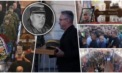 Oproštaj od Ratka Mladića u Crkvi Svetog Luke na Vidikovcu uz prisustvo porodice i saboraca
