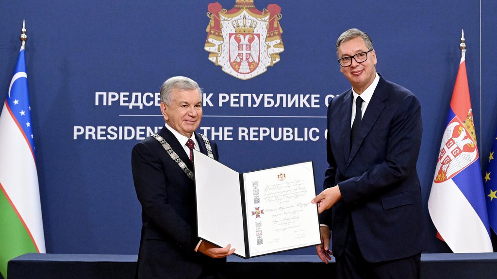 Predsednik Srbije dodelio orden Mirzijojevu, uspostavljeno strateško partnerstvo – orden Srbije