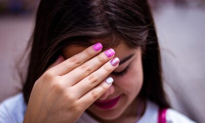 girl, shy, hand, nails, pink, hiding face, shy, shy, shy, shy, shy