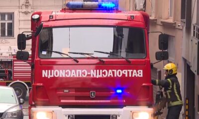 Požar kod naplatne rampe Vrčin: Auto planuo, vatra zahvatila travu