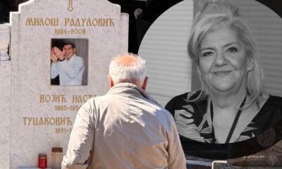 EMOTIVNI TRENUTAK NA GROBU MARINE TUCAKOVIĆ: Stariji muškarac ostao uz spomenik, suze preplavile Novi groblje (FOTO) – grob Marine Tucaković
