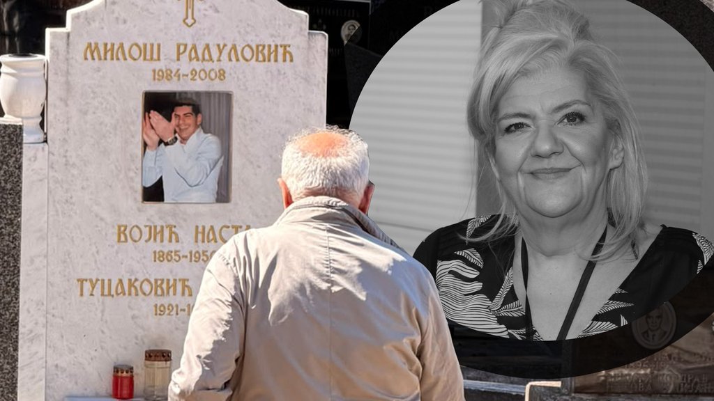 EMOTIVNI TRENUTAK NA GROBU MARINE TUCAKOVIĆ: Stariji muškarac ostao uz spomenik, suze preplavile Novi groblje (FOTO) – grob Marine Tucaković