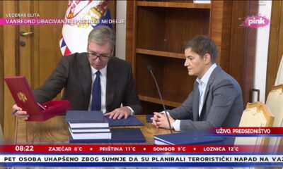 Predsednik Srbije podneo ostavku, Ana Brnabić preuzima dužnost do izbora – primopredaja dužnosti u predsedništvu