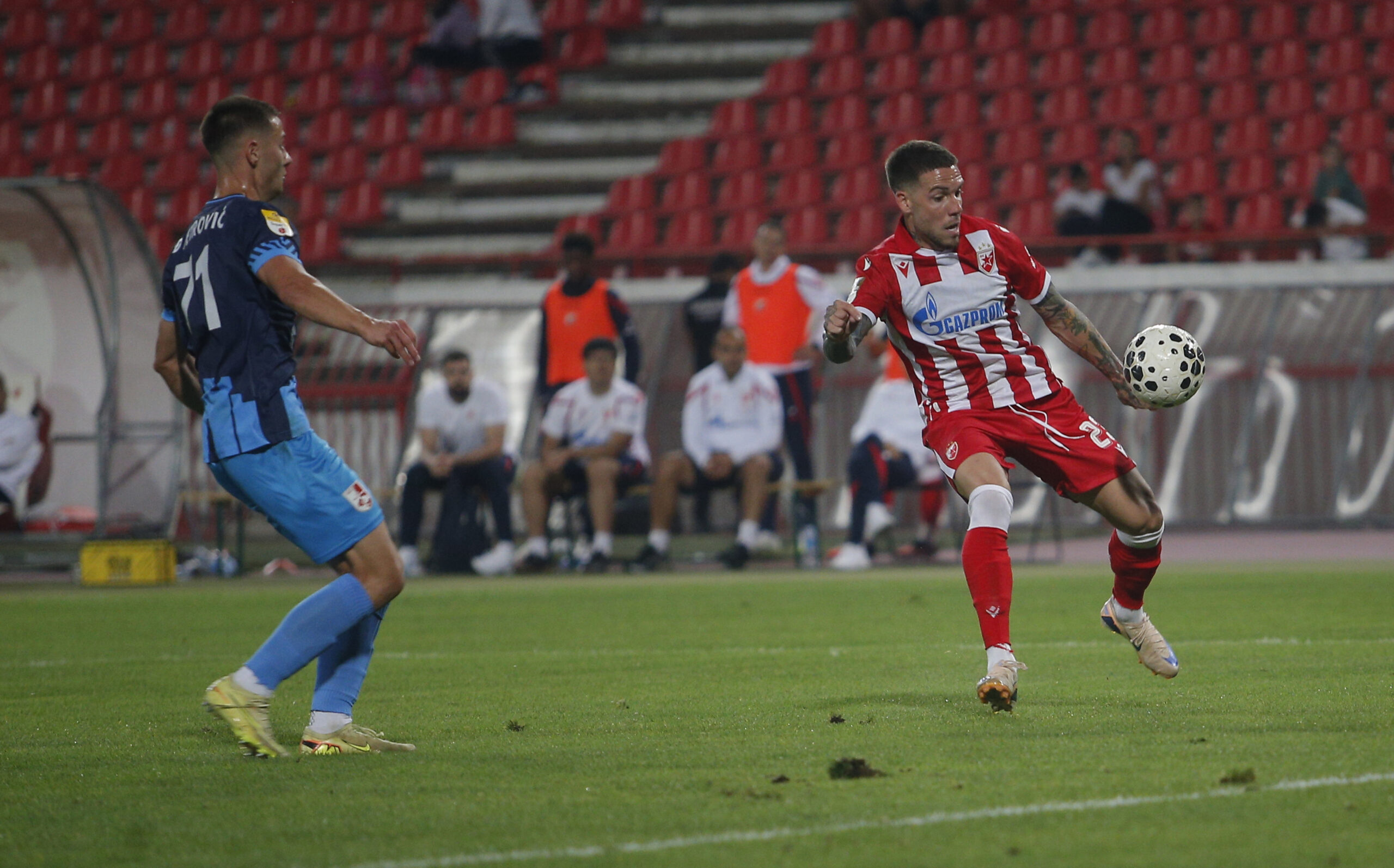 Crvena zvezda savladala Njegoš: Povratnički gol Mihaila Ristića obeležio jubilej – Mihailo Ristić Crvena zvezda gol