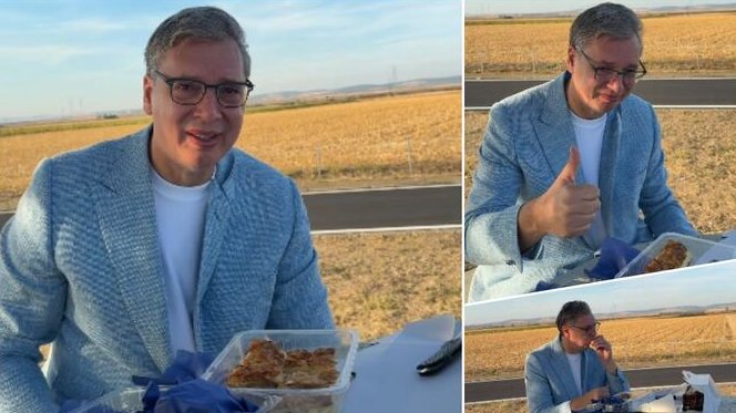 Aleksandar Vučić zastao na auto-putu između Mitrovice i Šida tokom kampanje – pauza na auto-putu