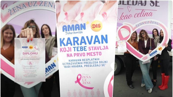 AMAN i DIS nastavljaju kampanju 'Žena za ženu': Besplatni pregledi u fokusu brige o ženama – kampanja Žena za ženu