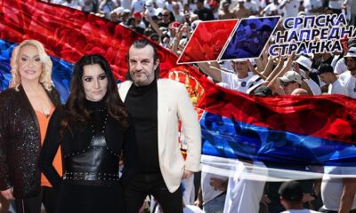 Vesna Zmijanac, Aca Lukas i Mira Škorić nastupaju na skupu SNS u Areni – skup SNS u Beogradskoj areni