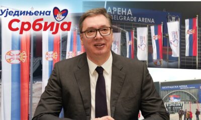 Skup liste Aleksandar Vučić - Ujedinjena Srbija počinje u Beogradskoj areni