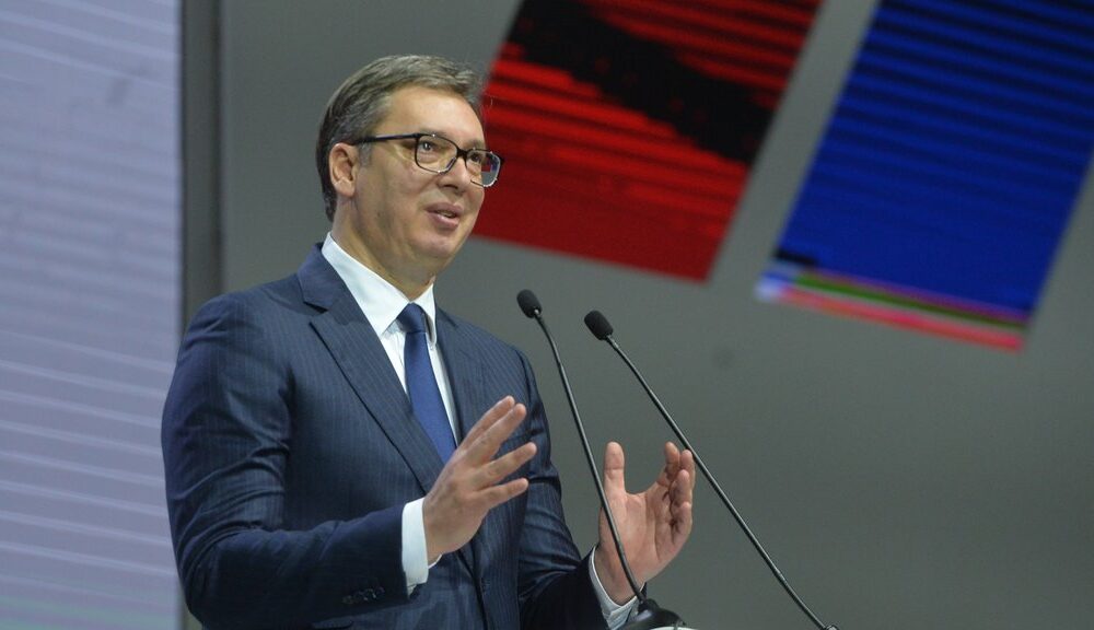 Veliki skup liste Aleksandar Vučić – Ujedinjena Srbija održava se u Beogradskoj areni