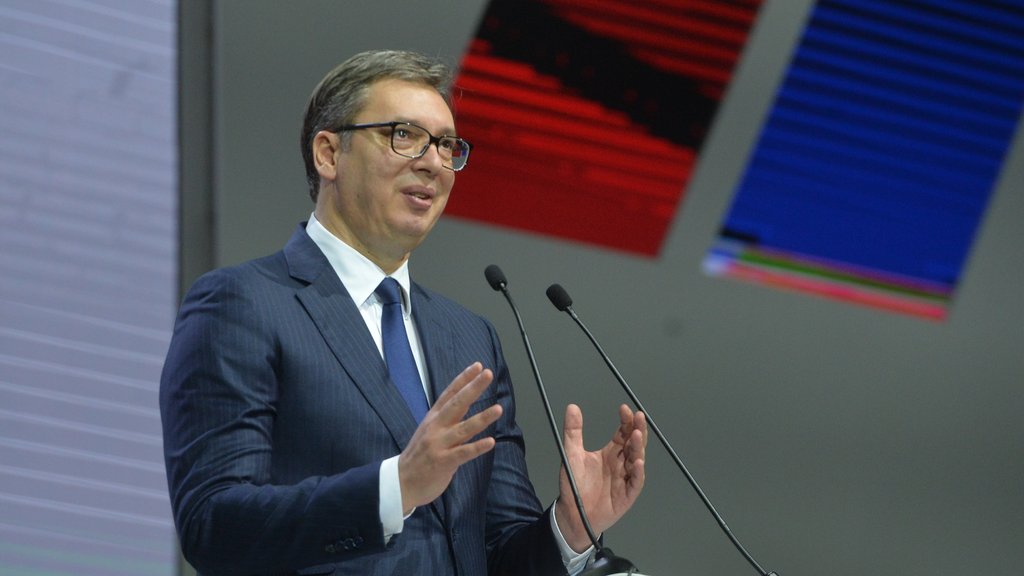Veliki skup liste Aleksandar Vučić – Ujedinjena Srbija održava se u Beogradskoj areni