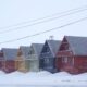 houses, winte, nature, snow, colors, norway