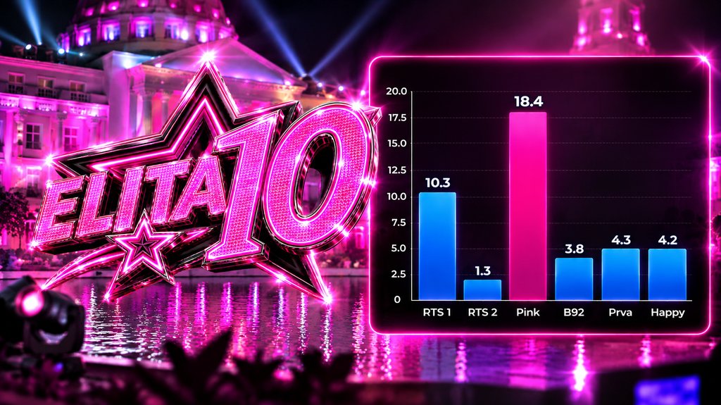 Pink ubedljivo vodi: Elita najgledaniji program na nacionalnoj televiziji – gledanost Pink Elita