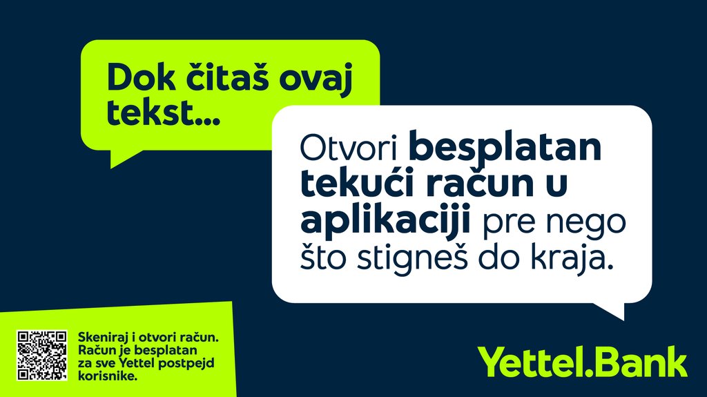 Yettel Bank donela prvu digitalnu promenu: Otvaranje računa potpuno samostalno preko mobilnog telefona – otvaranje računa u Yettel Bank