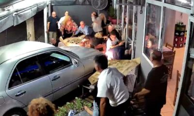 Drama u Solunu: Pijani vozač uleteo kolima u baštu restorana, povređene tri osobe – napad automobilom u Solunu