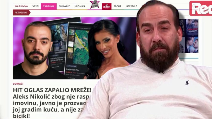 MILOVAN OTVORENO O OGLASIMA UROŠA JOVANOVIĆA: Bivši dečko Aleks Nikolić komentarisao prodaju imovine zbog bivše žene (FOTO) (VIDEO) – prodaja imovine zbog Aleksandre Nikolić